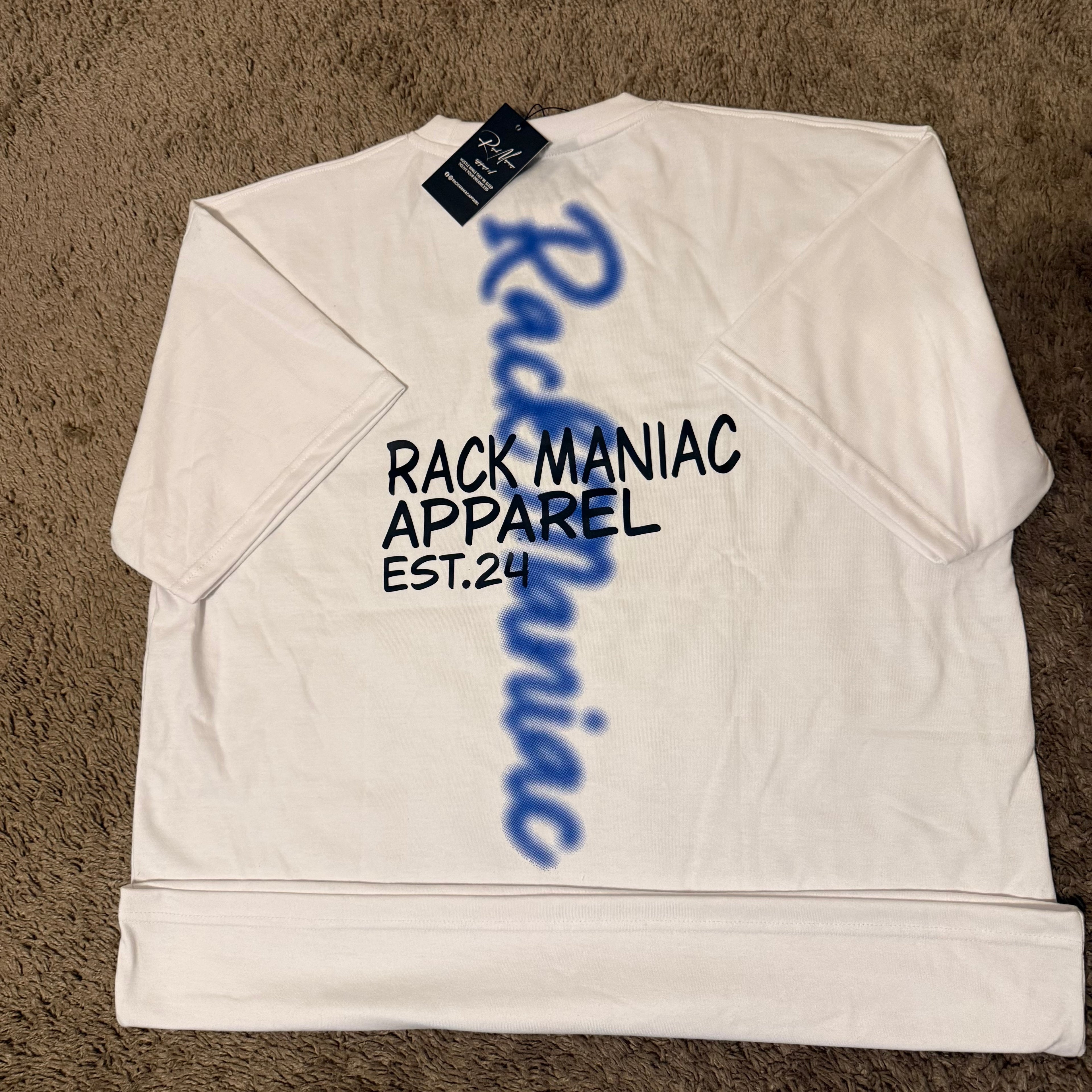 White and Blue RackManiac staple set