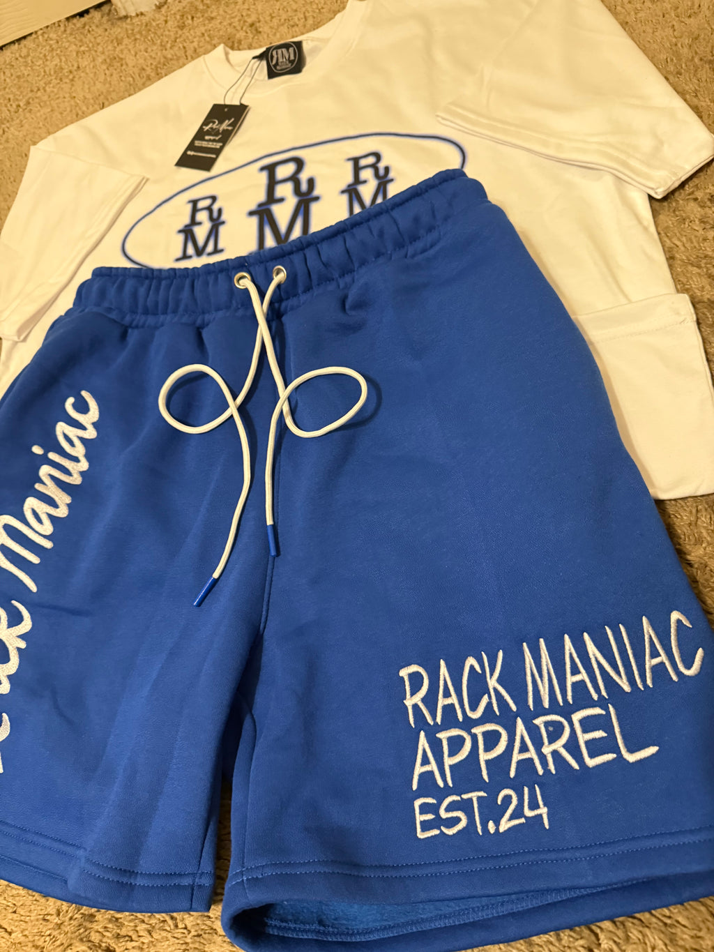 White and Blue RackManiac staple set