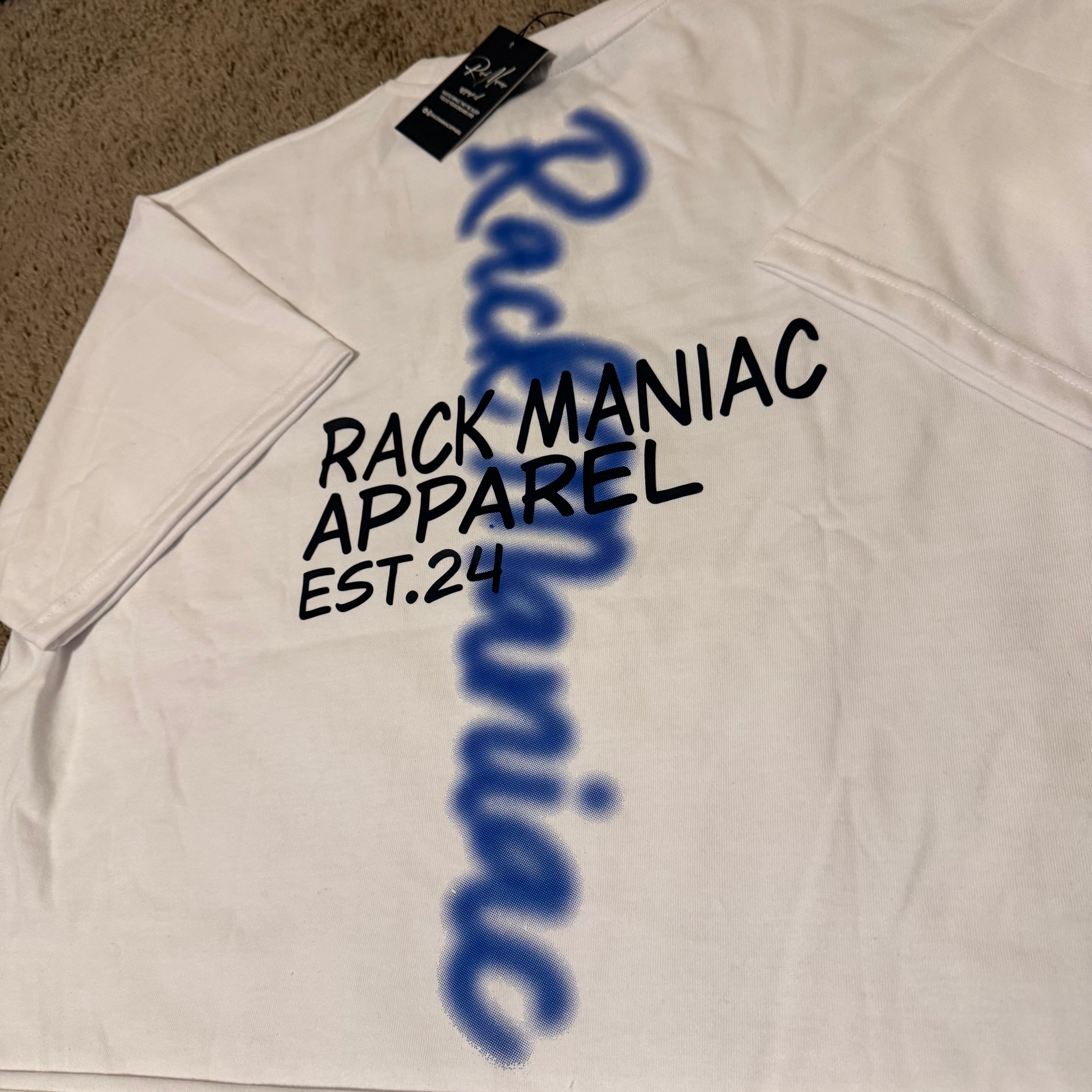 White and Blue RackManiac staple set