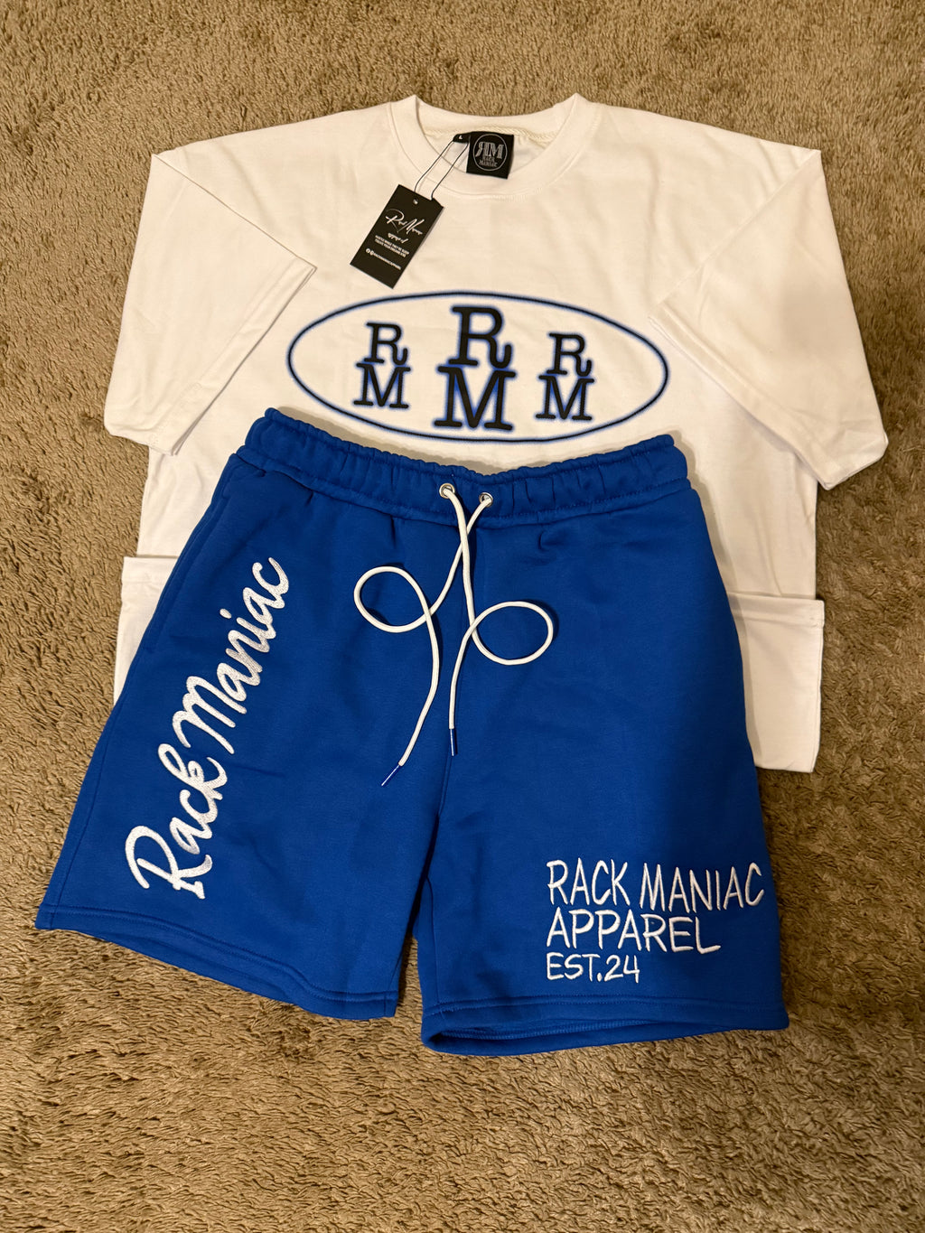 White and Blue RackManiac staple set