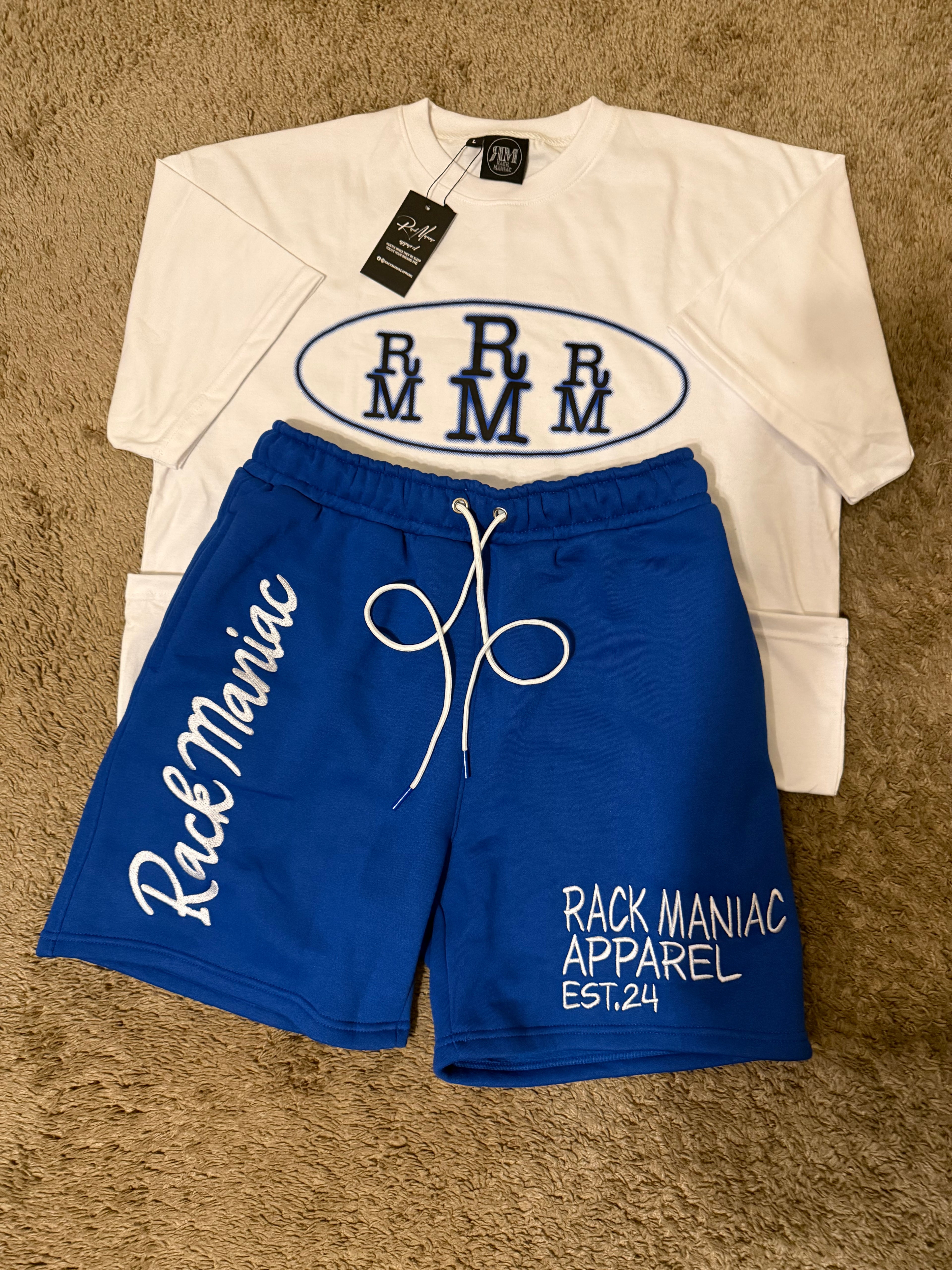 White and Blue RackManiac staple set
